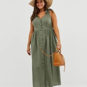 ASOS Curve smock maxi dress